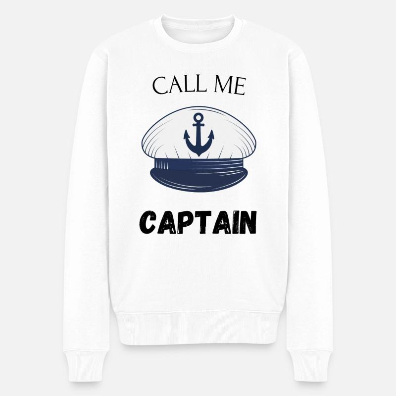 Appelez-moi le capitaine - Pull Premium bio Homme - blanc