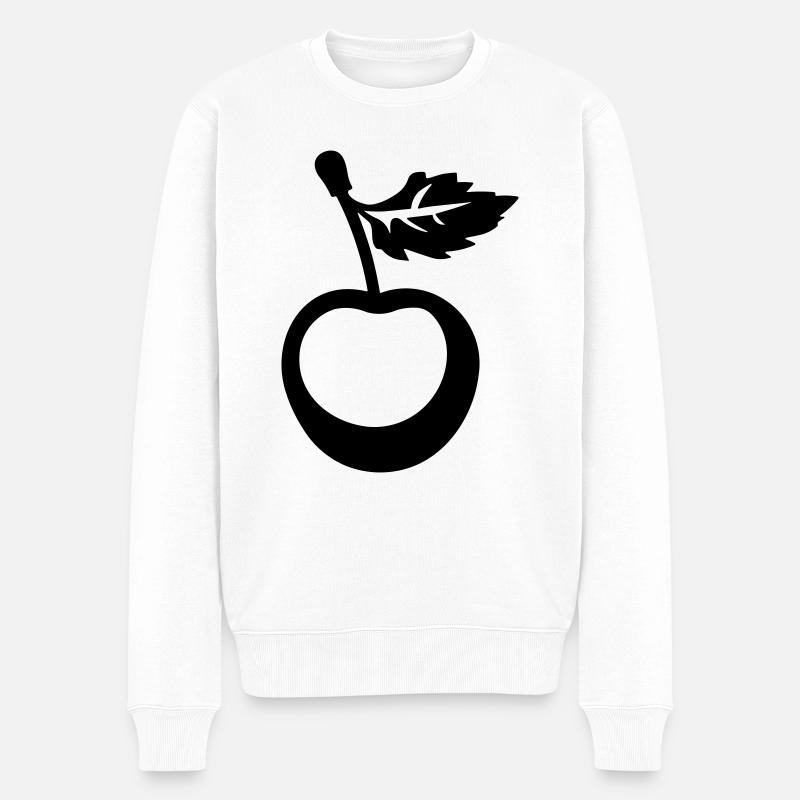 cerise - Pull Premium bio Homme - blanc