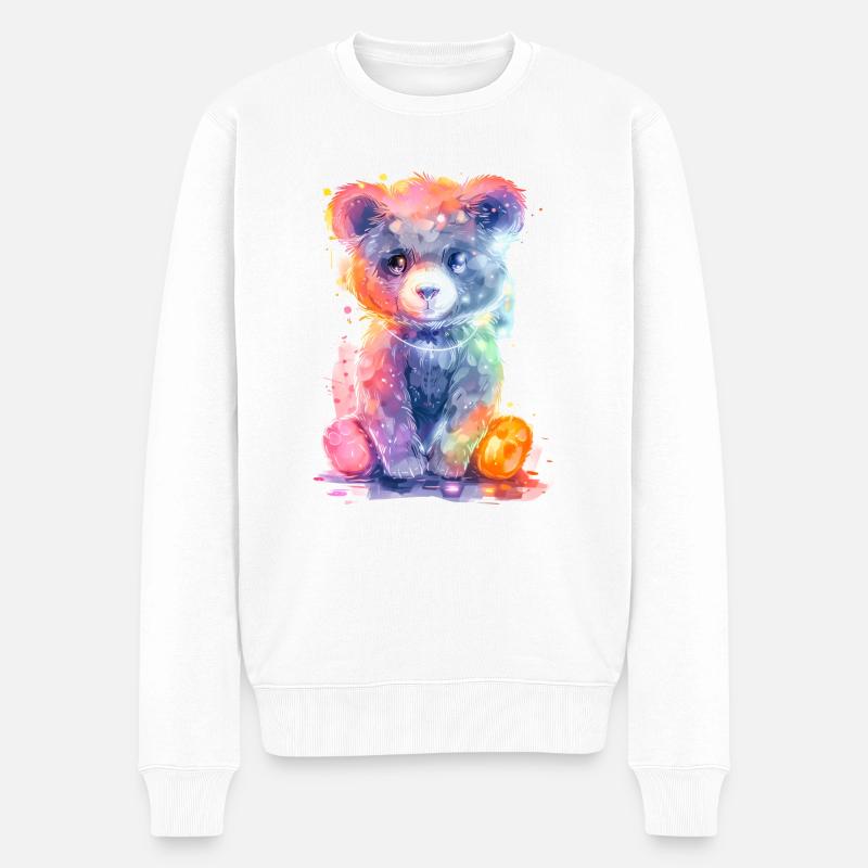 Néon Baer - Pull Premium bio Homme - blanc
