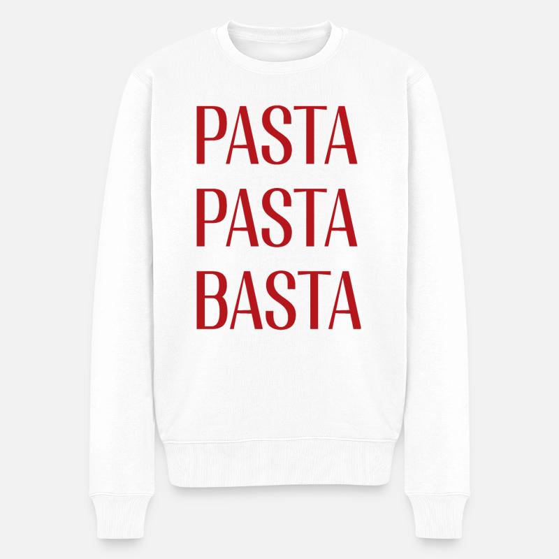 Pâtes Pâtes Basta - Pull Premium bio Homme - blanc