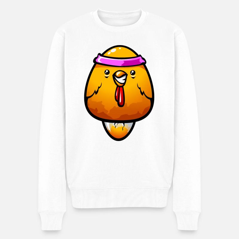 Poussin samouraï - Pull Premium bio Homme - blanc