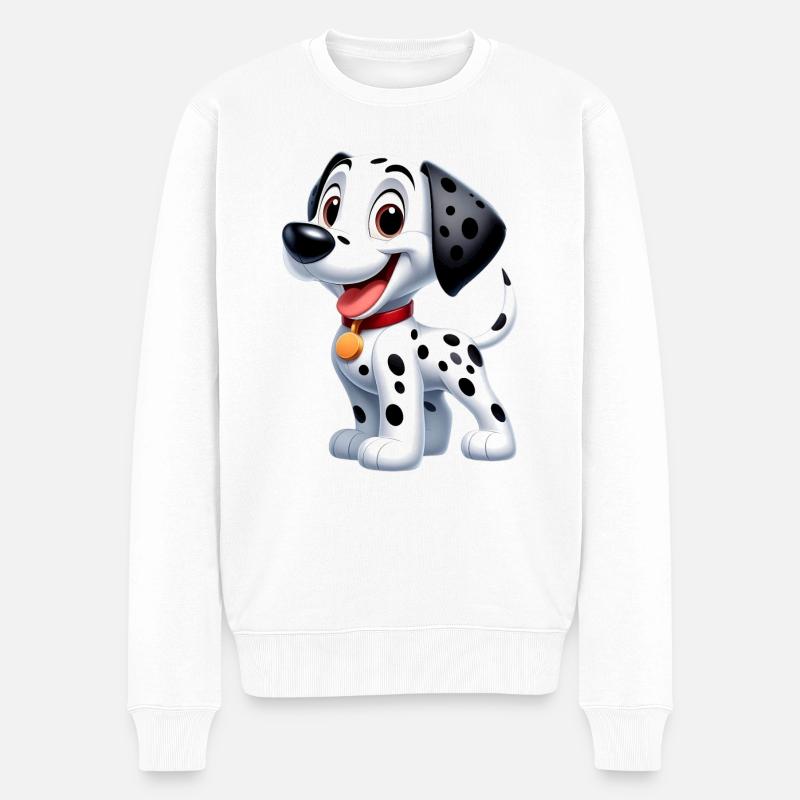 dalmatien 3 - Pull Premium bio Homme - blanc