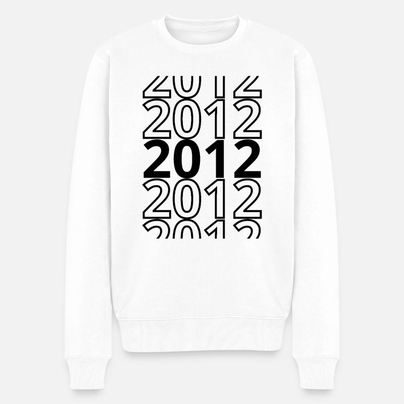 2012 2012 2012 - Pull Premium bio Homme - blanc