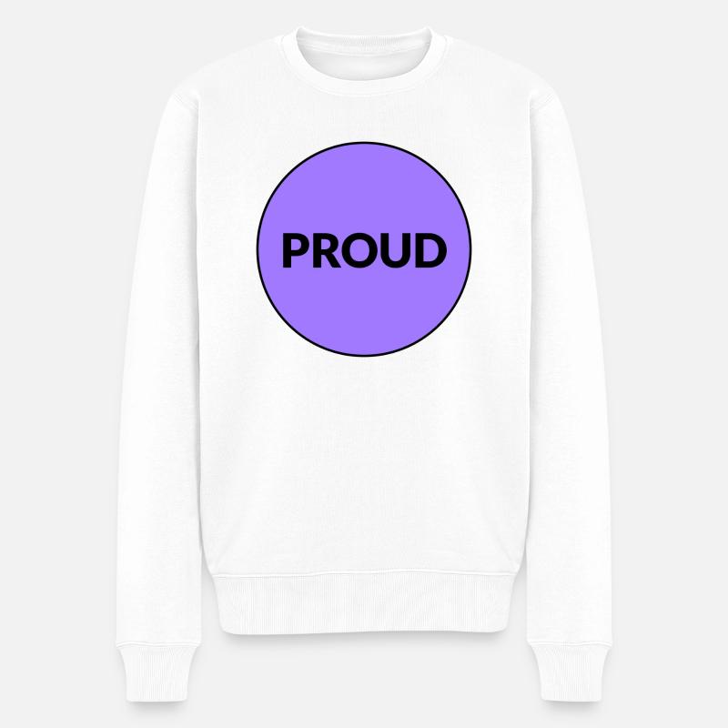 STOLZER LGBTQ-STOLZ - Männer Premium Bio Pullover - Weiß