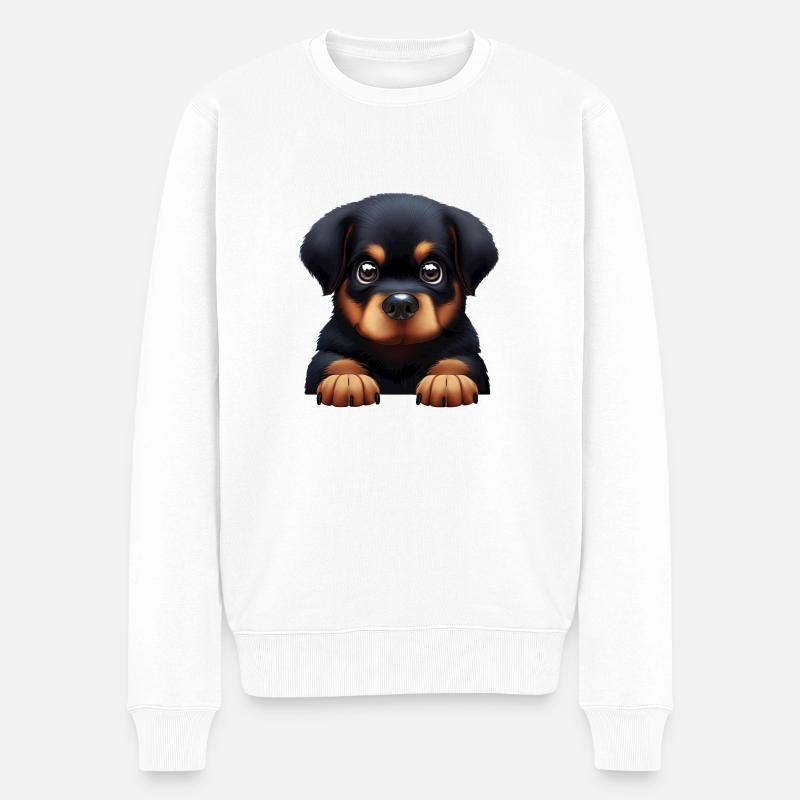 Fidélité Rottweiler - Pull Premium bio Homme - blanc