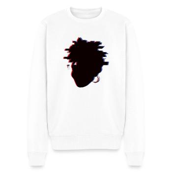 Le Jour des Morts Glitched - Pull Premium bio Homme - blanc - Devant - Thijin (182cm)