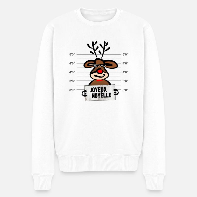 joyeux noyélle - Pull Premium bio Homme - blanc