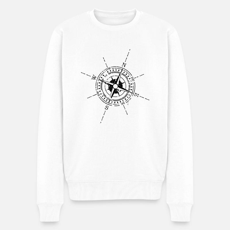 Boussole - Pull Premium bio Homme - blanc