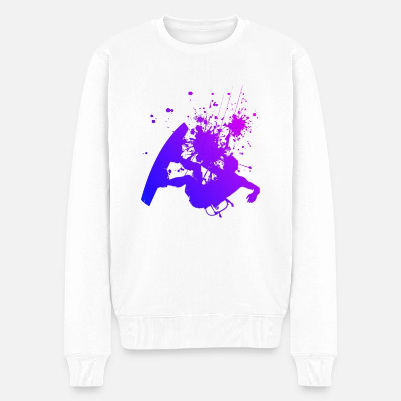 Kitesurf Kitesurf Hommes Kitesurfers - Pull Premium bio Homme - blanc