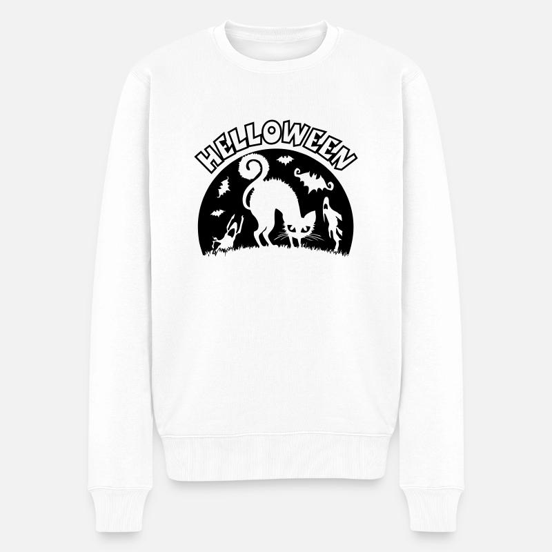 Helloween01 - Pull Premium bio Homme - blanc