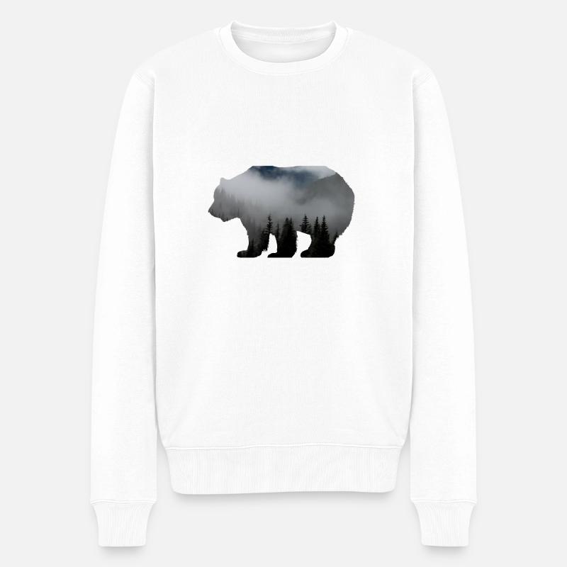 Forester Bear - Pull Premium bio Homme - blanc