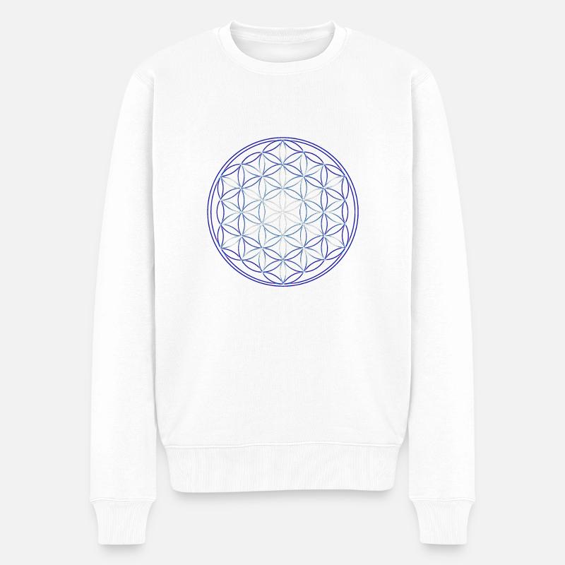 Fleur de vie - Pull Premium bio Homme - blanc