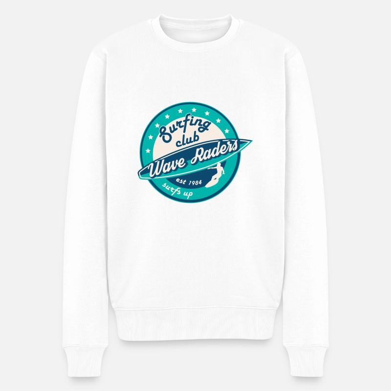 Wassersport - Männer Premium Bio Pullover - Weiß