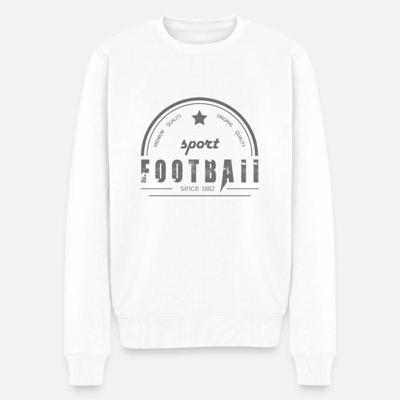 Ballsport - Männer Premium Bio Pullover - Weiß