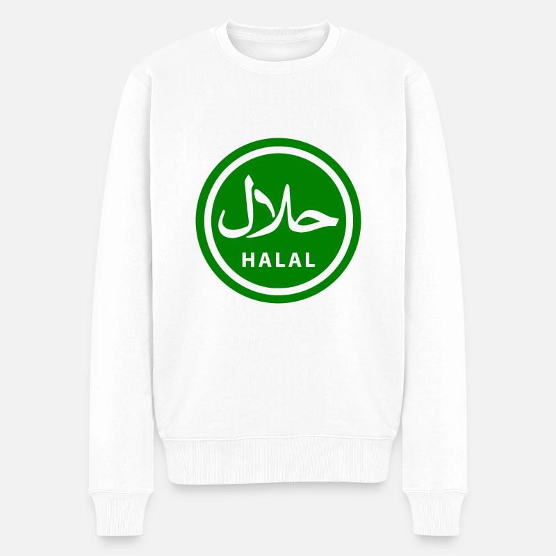 Halal - Männer Premium Bio Pullover - Weiß