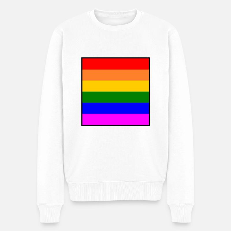 Lgbt - Pull Premium bio Homme - blanc