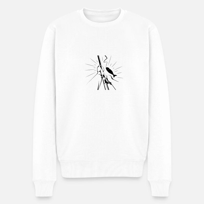 Wassersport - Männer Premium Bio Pullover - Weiß