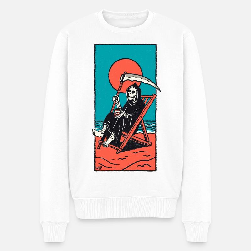 Grimm Relax - Pull Premium bio Homme - blanc