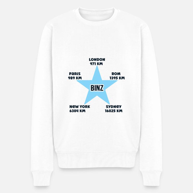 Binz Urlaub Insel Rügen Ostsee Outfit - Männer Premium Bio Pullover - Weiß