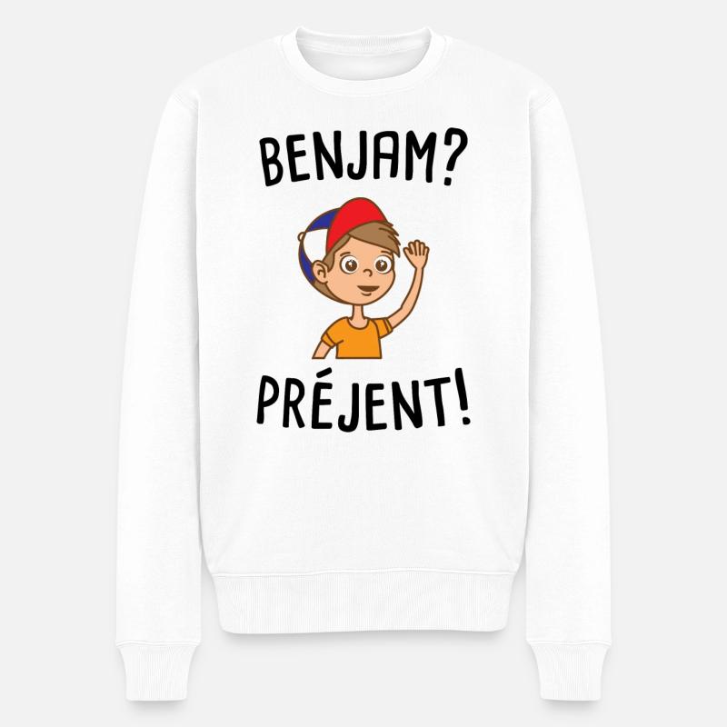 Benjam préjent - Pull Premium bio Homme - blanc