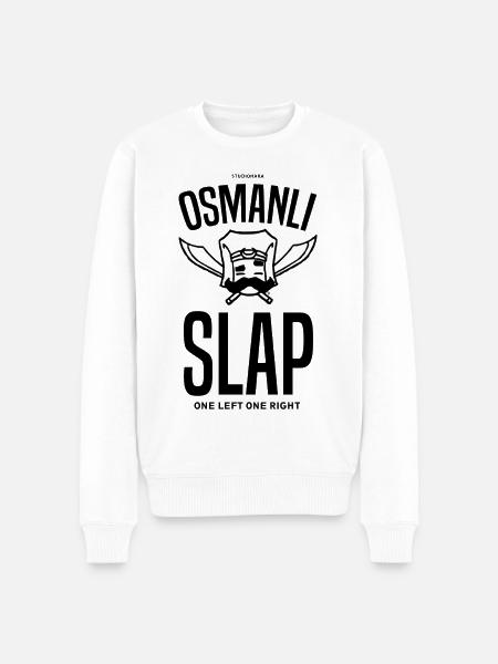 OSMANLI SLAP - Männer Premium Bio Pullover - Weiß
