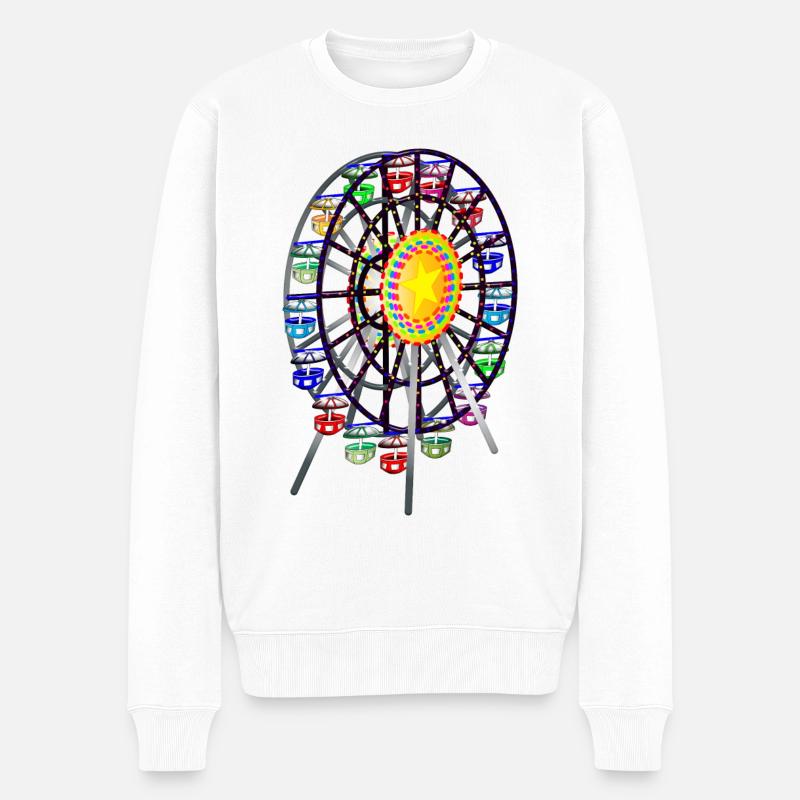 grande roue - Pull Premium bio Homme - blanc