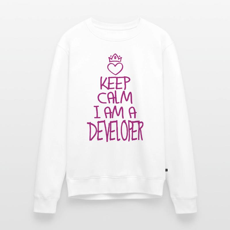Keep Calm Software Developer Cool Cadeau Pull Premium bio Homme