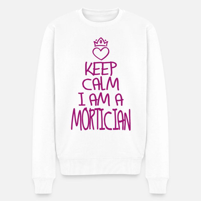 Keep Calm Undertaker - Men's Premium Organic Jumper - white