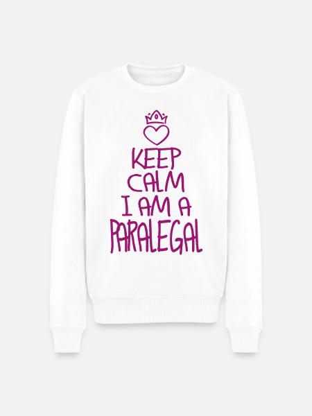 Keep Calm Paralegal Cool - Men's Premium Organic Jumper - white