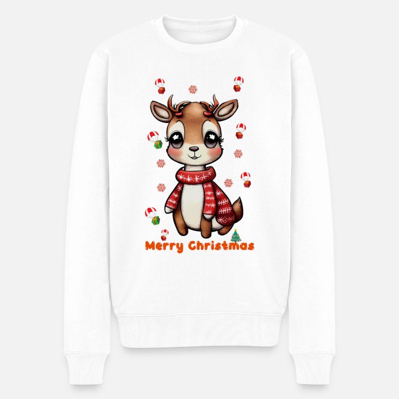 marry christmas - Pull Premium bio Homme - blanc