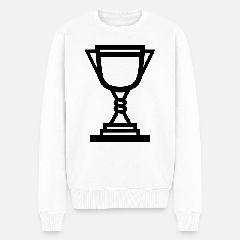 trophée - Pull Premium bio Homme - blanc
