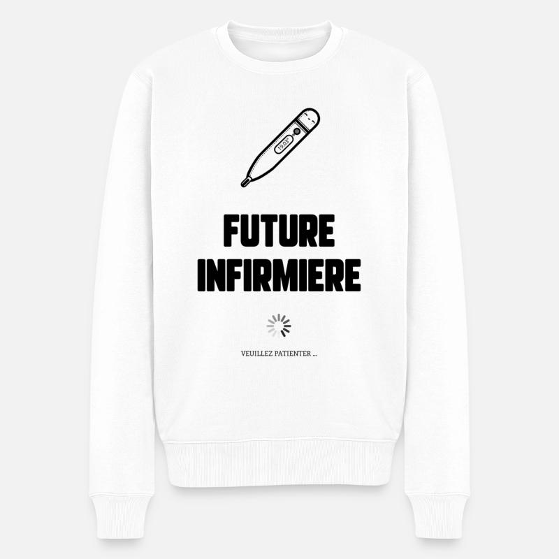 Futur infirmière - Pull Premium bio Homme - blanc