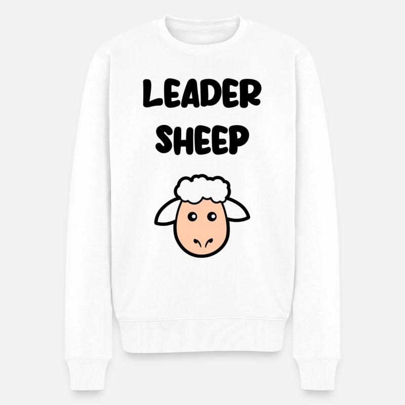 Führschafe - Männer Premium Bio Pullover - Weiß