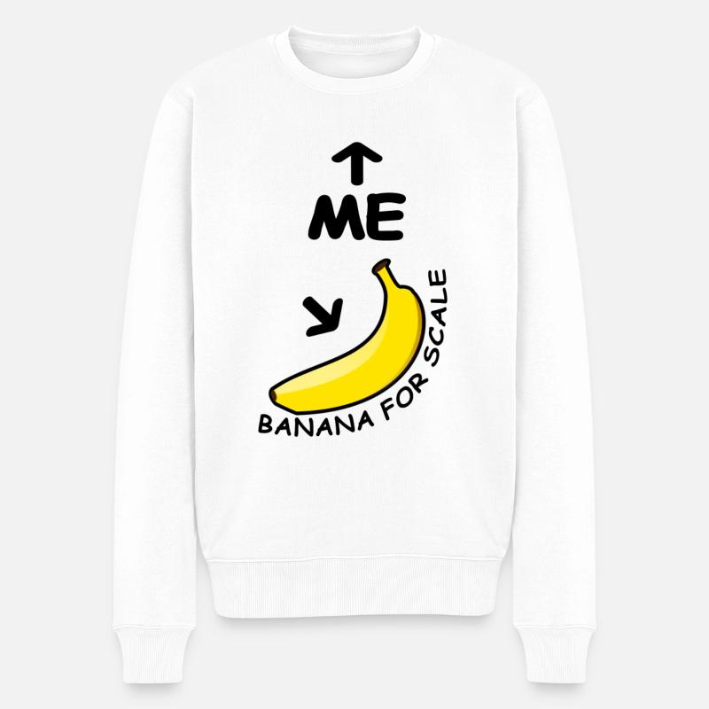 Banane pour l’échelle - Pull Premium bio Homme - blanc