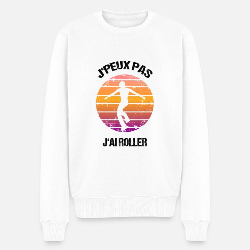 J'peux pas j'ai roller - Pull Premium bio Homme - blanc