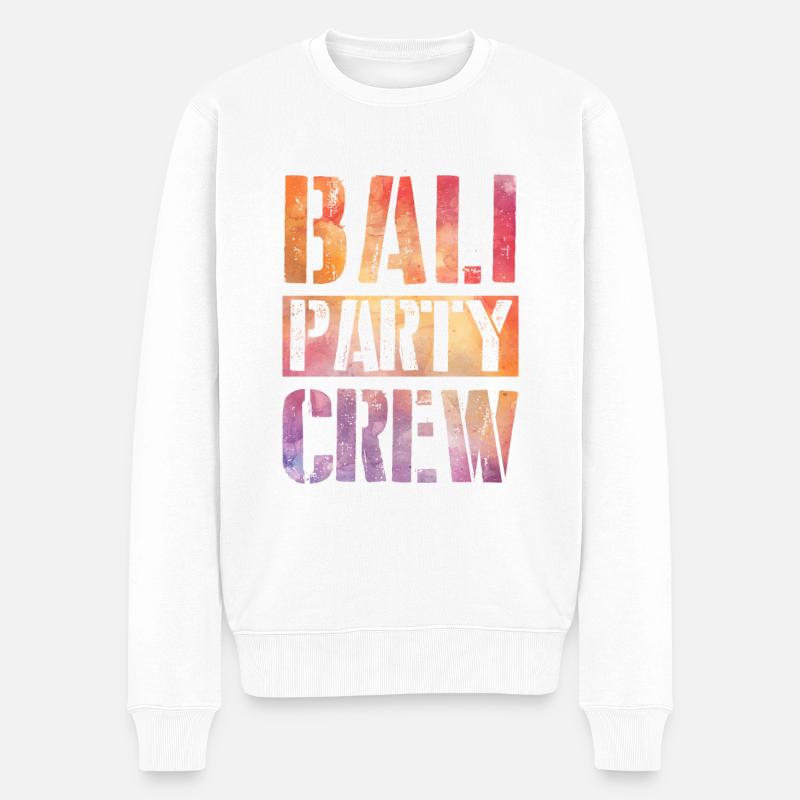 Équipe de fête de Bali - Pull Premium bio Homme - blanc