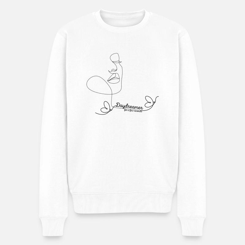 made my day - Männer Premium Bio Pullover - Weiß