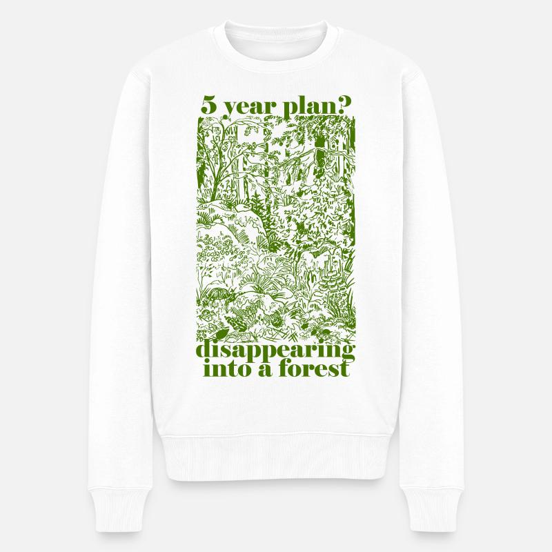 5-JAHR-PLAN? - Männer Premium Bio Pullover - Weiß