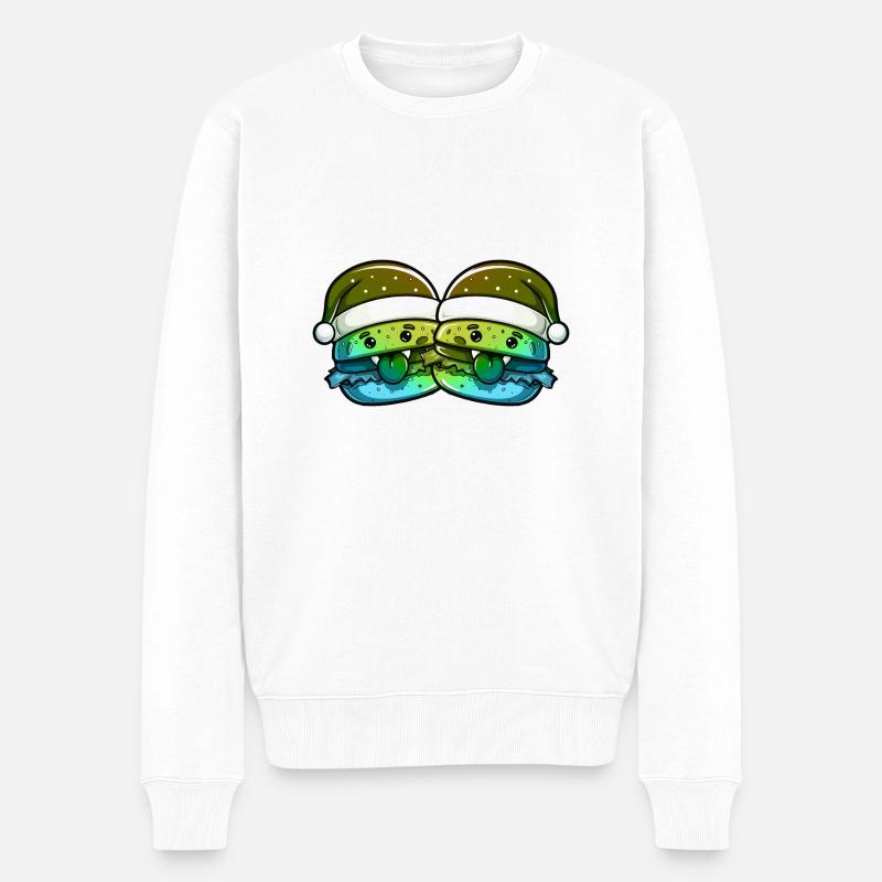 Burger de Noël - Pull Premium bio Homme - blanc