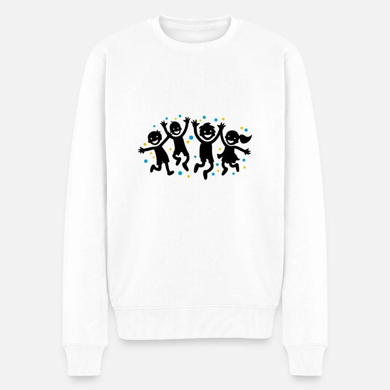 Enfants Joie Maternelle - Pull Premium bio Homme - blanc