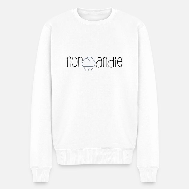 normandie nuage - Pull Premium bio Homme - blanc