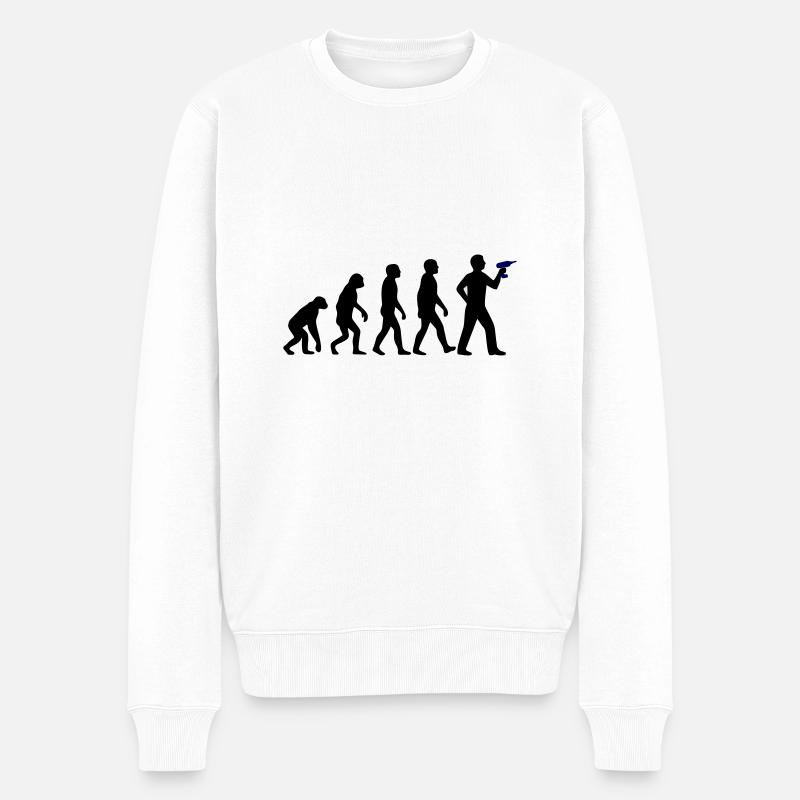 DIY Evolution DIY Werkstatt - Männer Premium Bio Pullover - Weiß