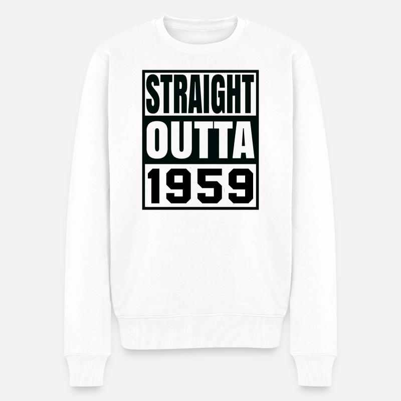 STRAIGHT OUTTA 1959 - Pull Premium bio Homme - blanc