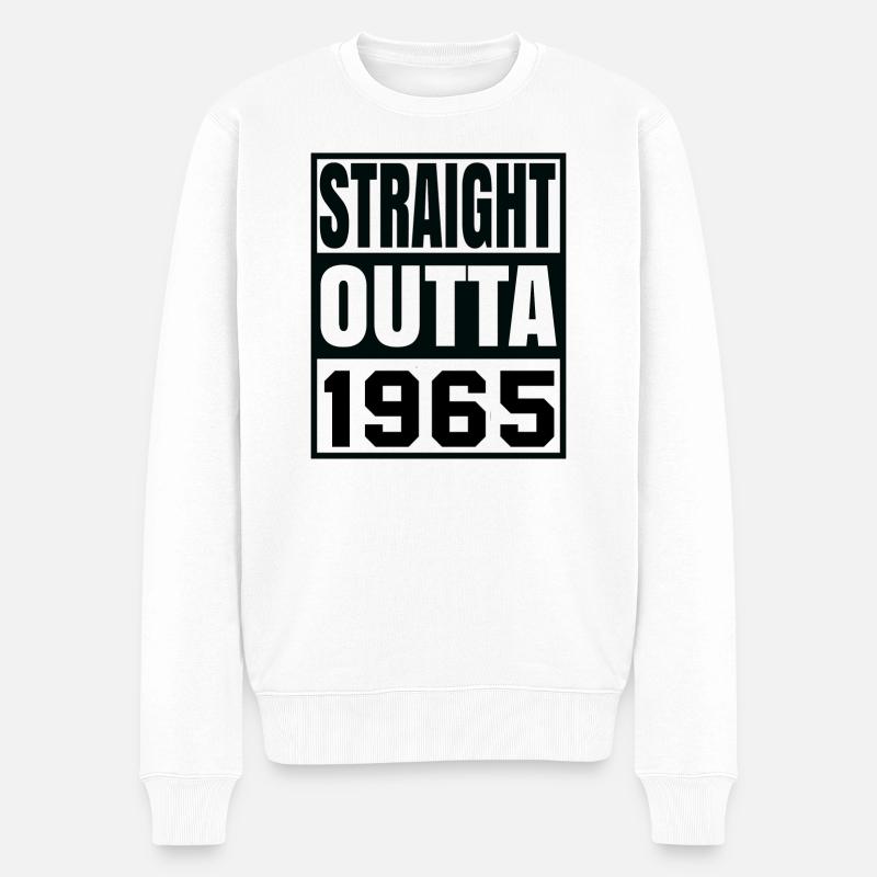 straight outta 1965 - Pull Premium bio Homme - blanc