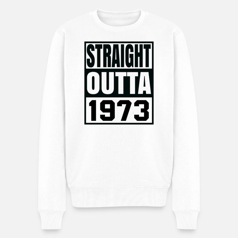 straight outta 1973 - Pull Premium bio Homme - blanc