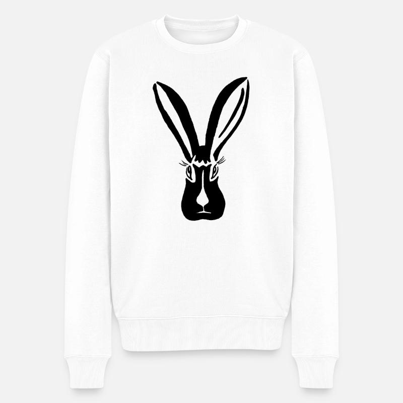 Année du Lapin 2023 - Pull Premium bio Homme - blanc