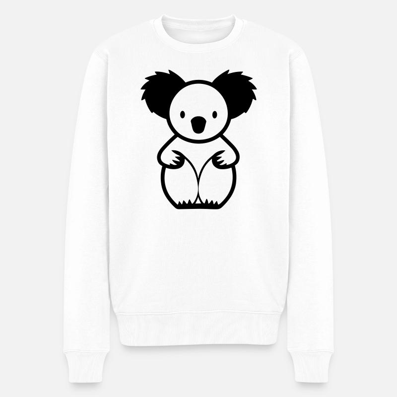 koala - Pull Premium bio Homme - blanc