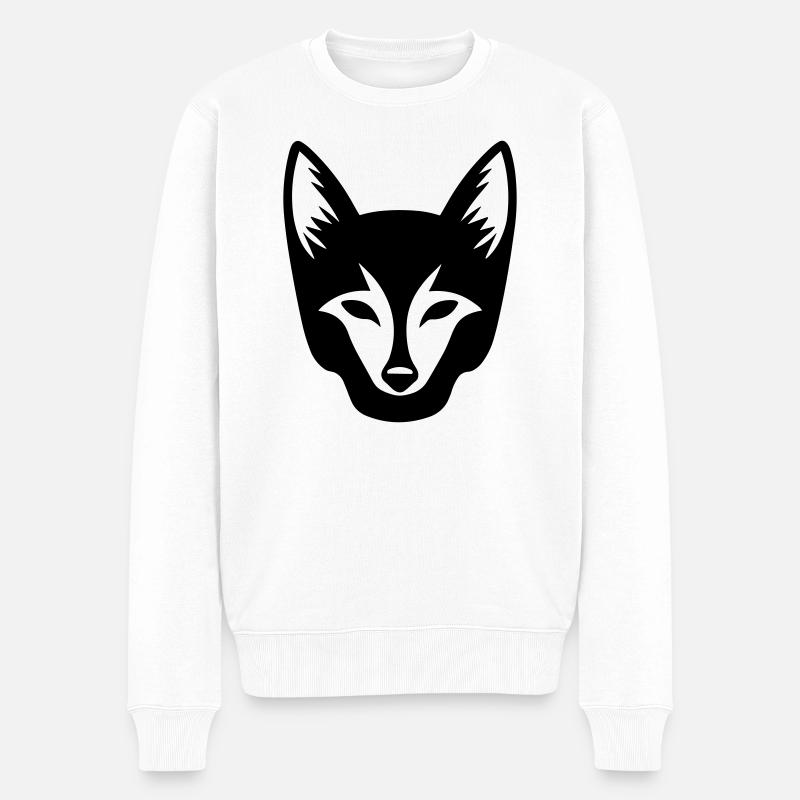 renard - Pull Premium bio Homme - blanc