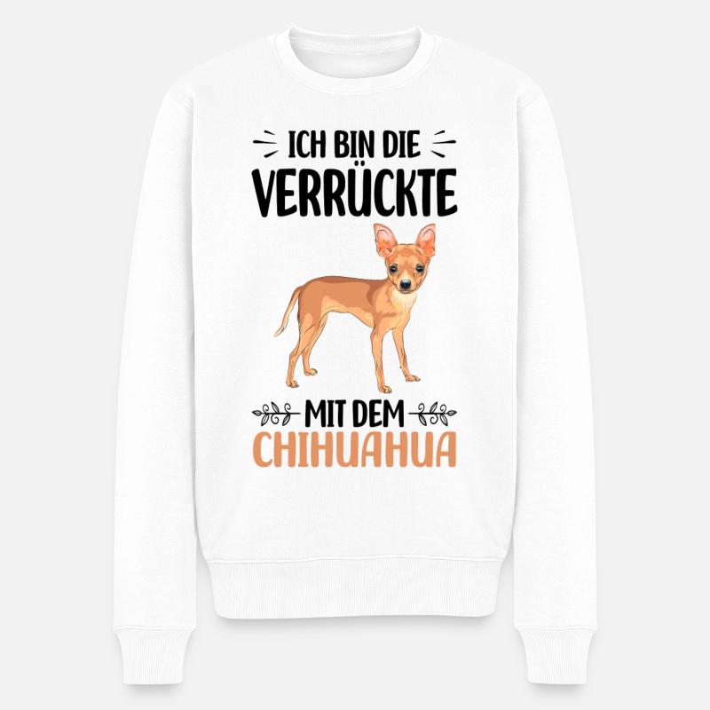 Chihuahua - Pull Premium bio Homme - blanc