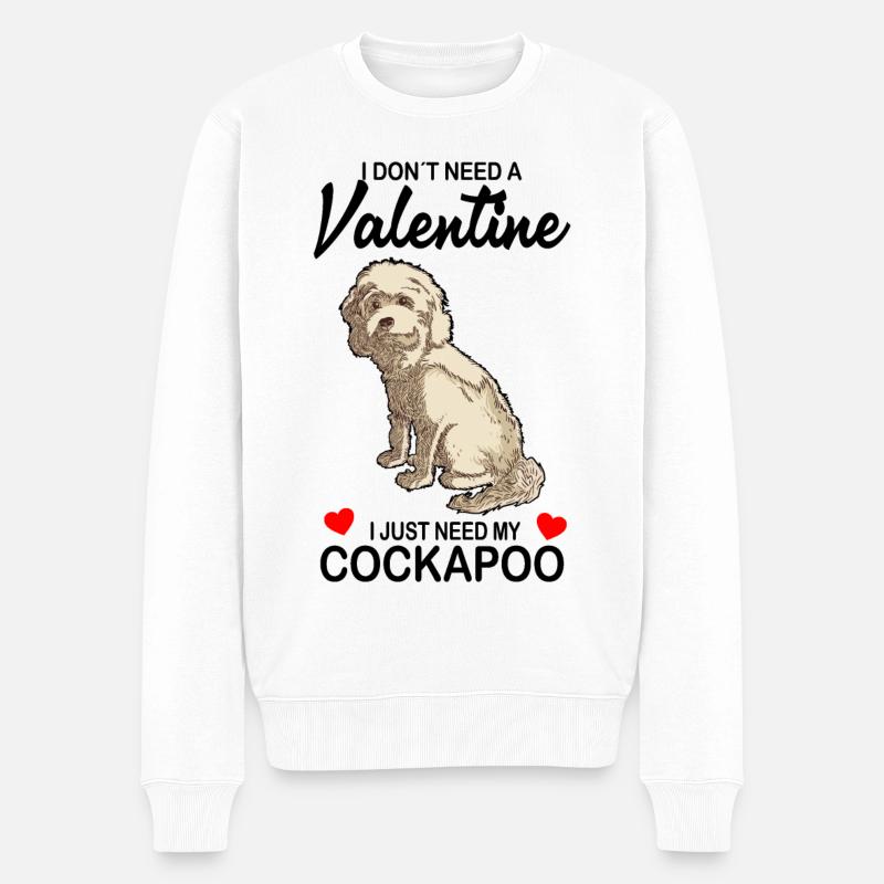 Cockapoo - Maglione ecologico premium da uomo - bianco